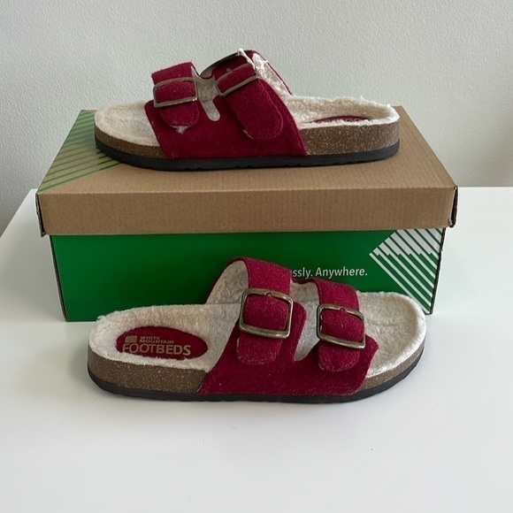 COPY - White Mountain Footbeds Helga Winter Red Size 6 - Picture 1 of 6